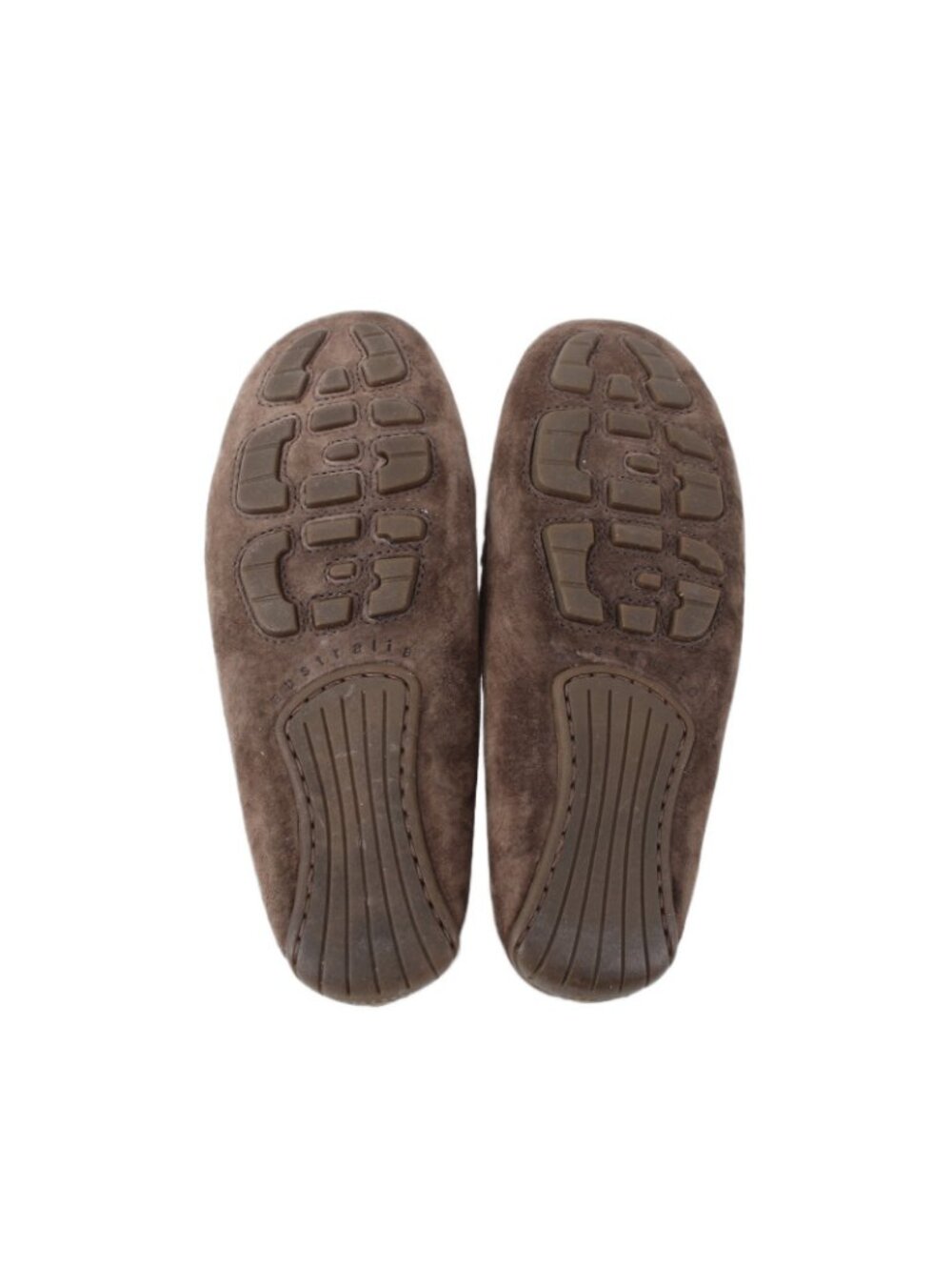 UGG Slippers Sz 6.5 Brown Buckle Detail Slip On Leather Suede Fur Slippers - Picture 8 of 9